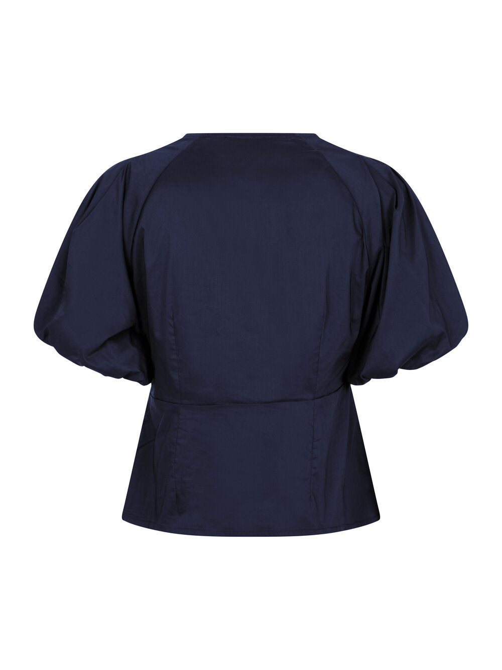 Irina Poplin bluse - Navy